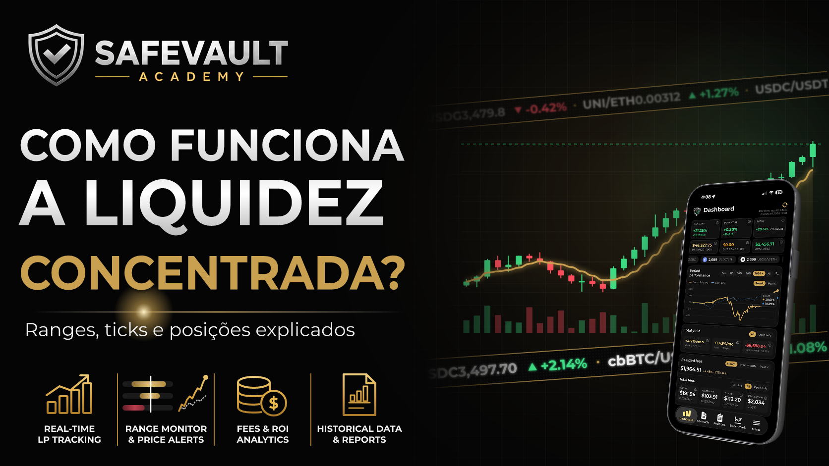 Concentrated liquidity: como funcionam ranges, ticks e posições?