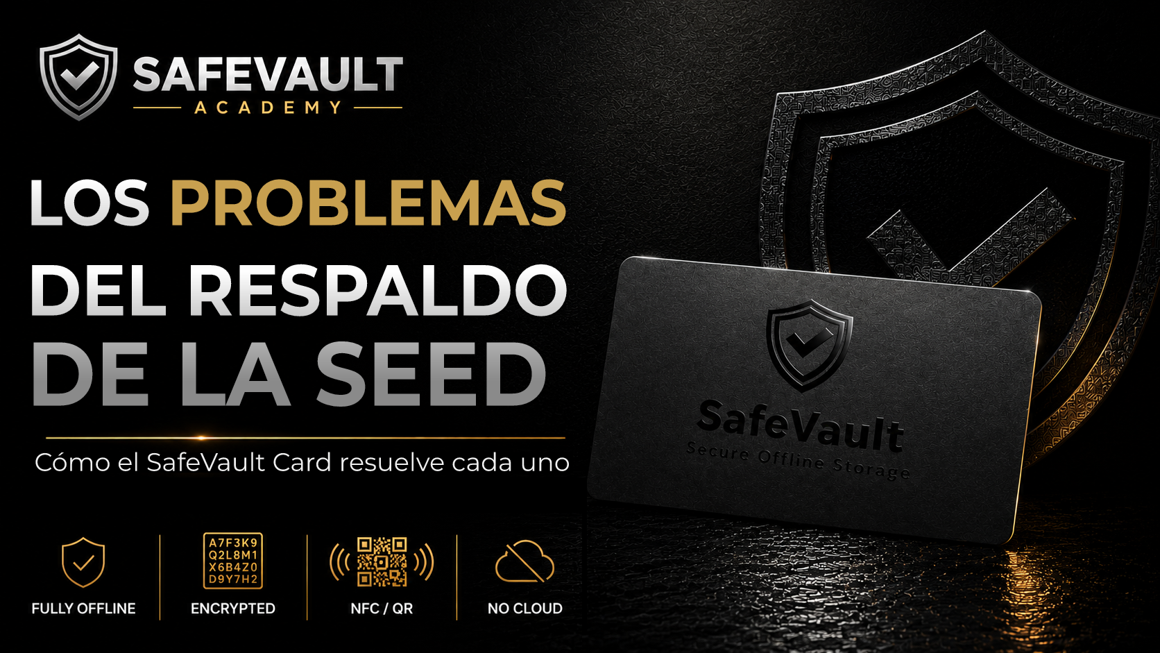 Los problemas del respaldo de la Seed Phrase que el SafeVault Card resuelve