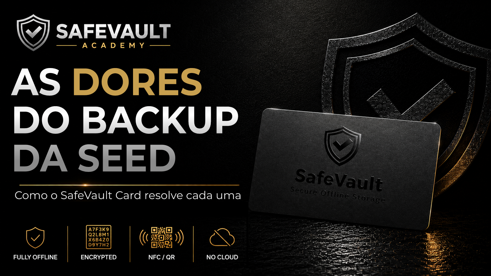 As dores do backup da Seed Phrase que o SafeVault Card resolve