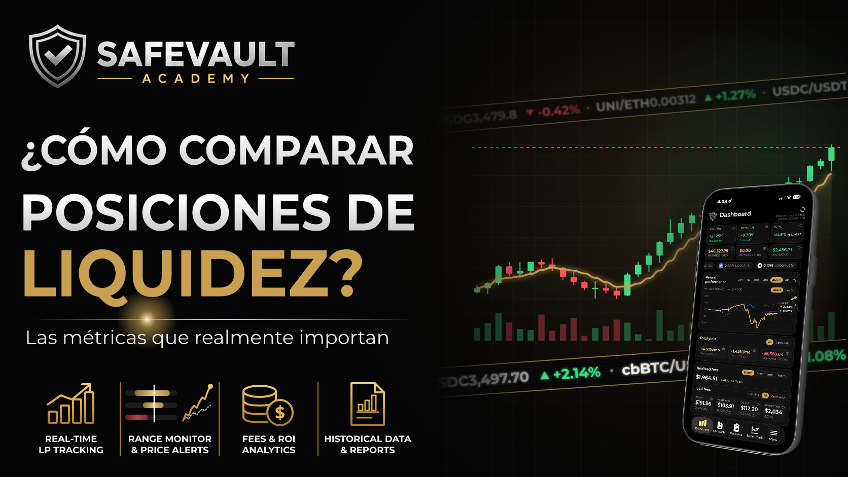 ¿Cómo seguir y comparar posiciones de liquidity pool?
