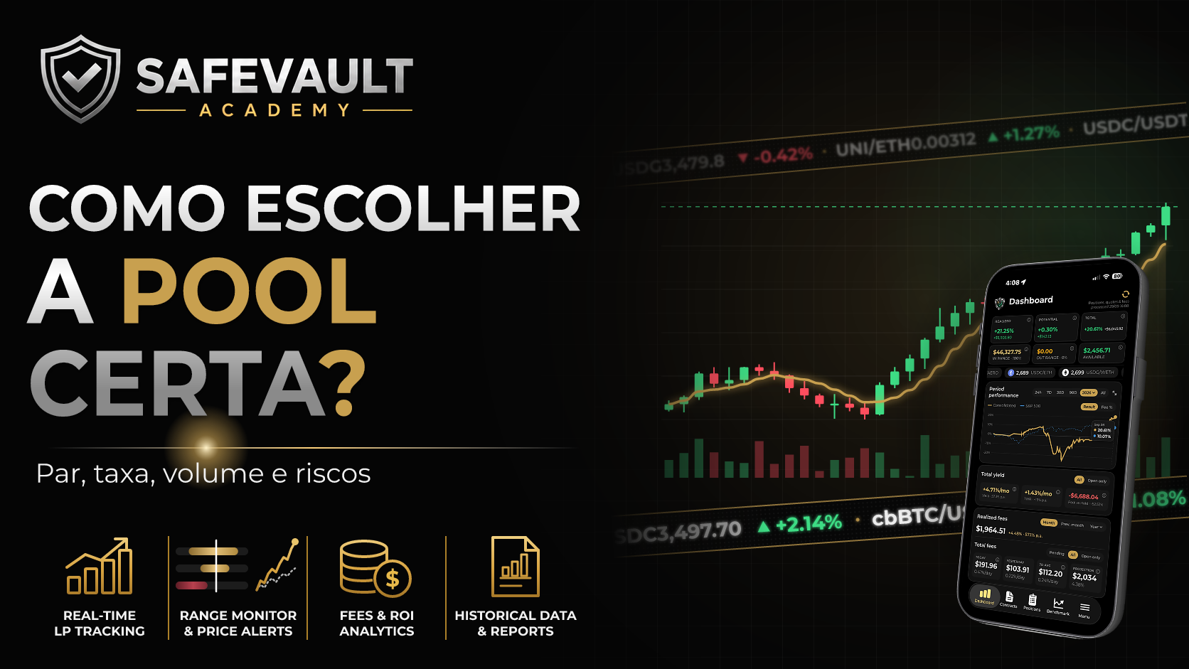 Como escolher uma liquidity pool e um par de tokens?